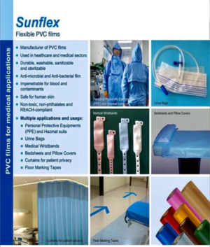 Sunflex Flexible PVC films for Healthcare and Medical sectors